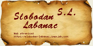 Slobodan Labanac vizit kartica